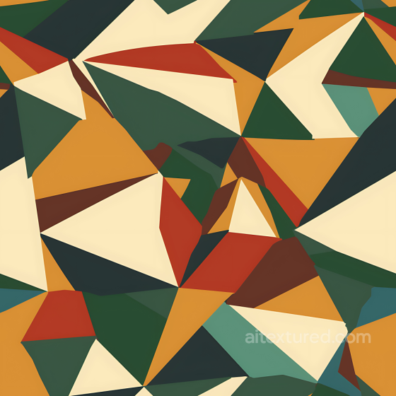 Stylized Geometric Camouflage PBR Texture with Earth Tone Palette Color Camouflage texture preview