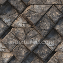 seamless Seamless 3D PBR Weathered Stone Wall Texture with Cracks and Rough Surface texture 8k free download PBR