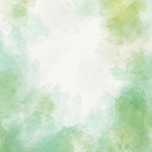 Seamless 3D PBR Watercolor Texture with Soft Green and Yellow Pastel Washes