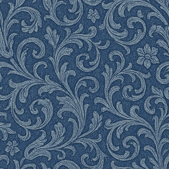 Ornate Denim seamless PBR texture preview