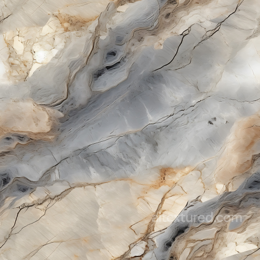 Gray and Beige Marble PBR Texture with Polished Finish and Intricate Veins seamless Marble PBR texture