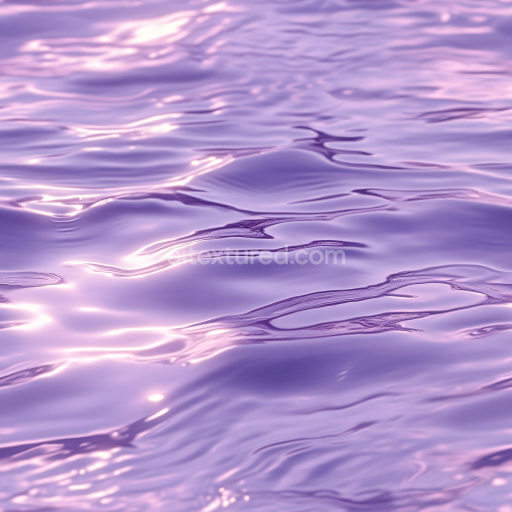 Preview — Seamless 3D Water PBR Texture Featuring Smooth Stylized Purple Waves