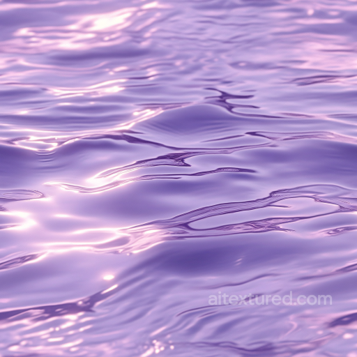 Water PBR Texture Featuring Smooth Stylized Purple Waves seamless Water PBR texture