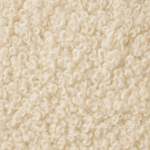 Curly Wool Fluffy Wool Soft Sheen Surface seamless Wool PBR texture