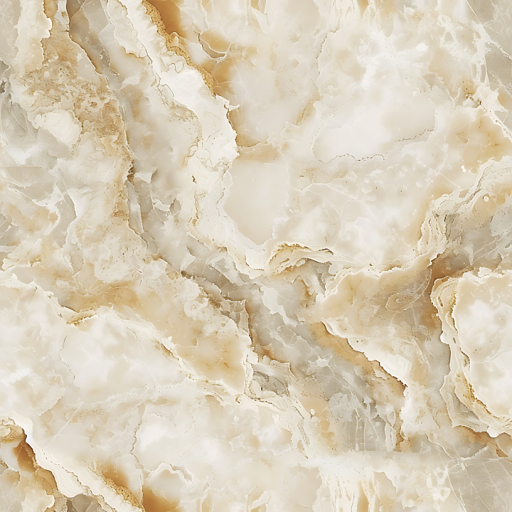 Guatemala Cream Marble with Polished, Cloudy Veins seamless PBR texture preview