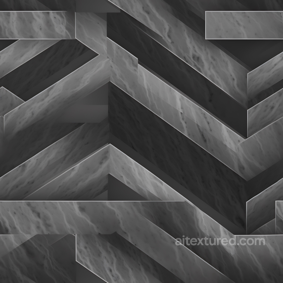 Gray Marble Staircase PBR Texture with Polished Veined Stone Marble texture preview