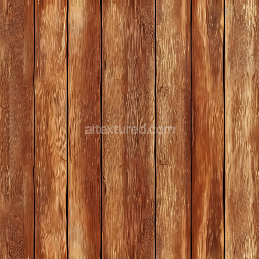 Seamless 3D Rustic Pine Wood Planks PBR Texture with Natural Grain and Weathered Look