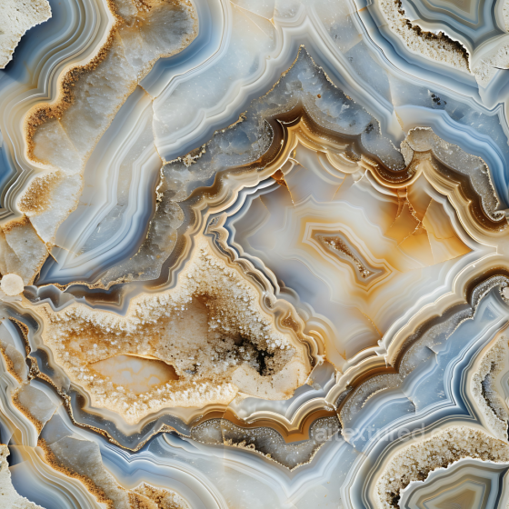 Agate Stone Crystal PBR Texture with Layered Bands and Crystalline Details Stone texture preview
