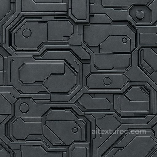 Futuristic Panel Seamless Texture seamless Sci-fi PBR texture