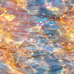 seamless Seamless 3D PBR Texture Featuring Iridescent Glossy Wavy Surface in Vibrant Blue and Gold texture 8k free download PBR