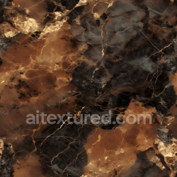 seamless Seamless 3D Brown and Black Marble PBR Texture with Bold Veins and Polished Finish texture 8k free download PBR