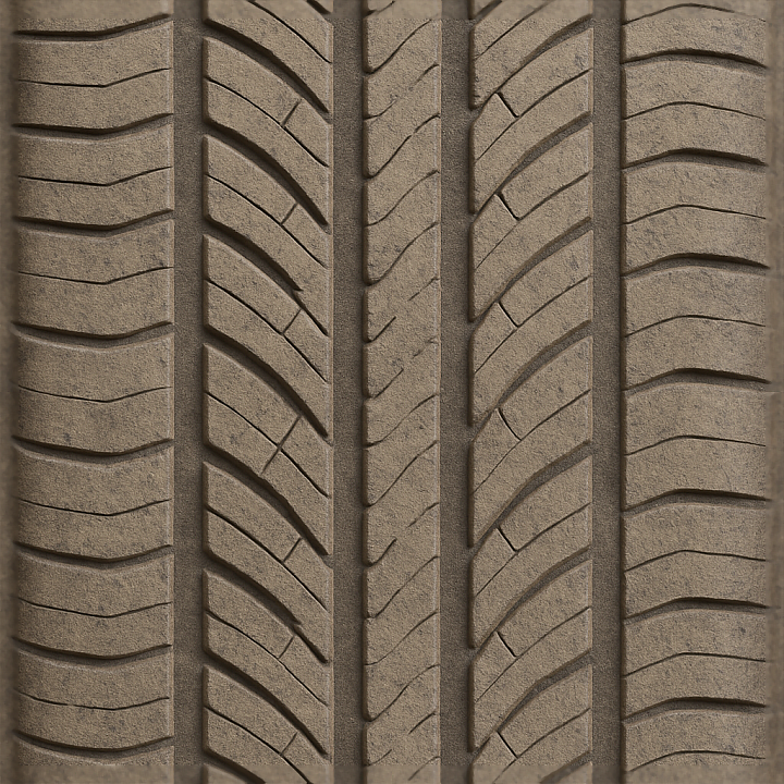 Car Tire Tread Tire Groove Tire Print Pattern Road Tire Imprint Asphalt seamless PBR texture preview