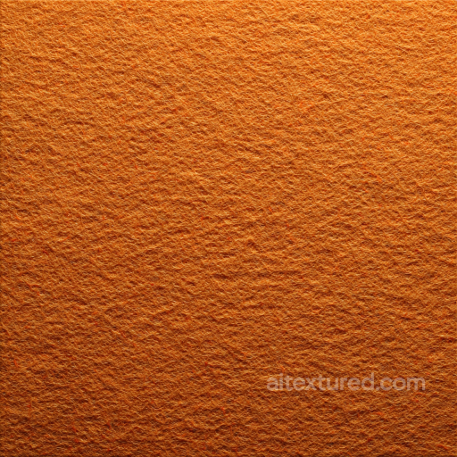 Felt PBR Texture Featuring Dense Orange Wool-Like Fibers seamless Felt PBR texture