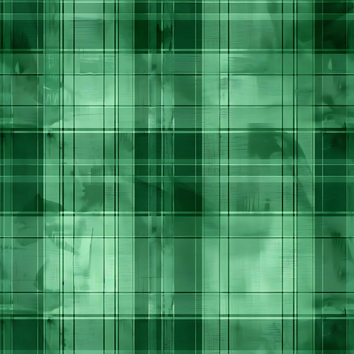 Green Plaid Metal Panels with Grid Pattern seamless PBR texture preview