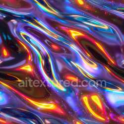 seamless Seamless 3D PBR Glossy Liquid Texture with Neon Multicolor Highlights texture 8k free download PBR
