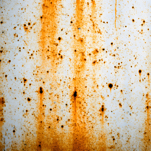 Seamless 3D Rusty Metal PBR Texture Featuring Corrosion and Hole Patterns