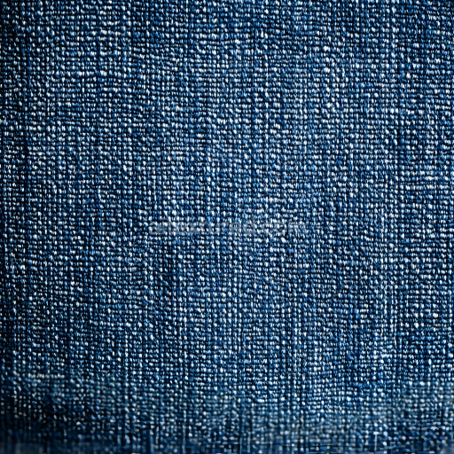 Seamless 3D PBR Cracked Denim Fabric Texture with Detailed Worn Blue Threads