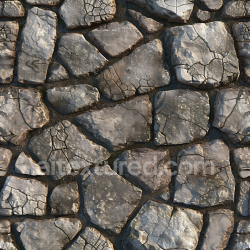seamless Seamless 3D Weathered Stone Ground PBR Texture with Cracks and Rough Surface texture 8k free download PBR