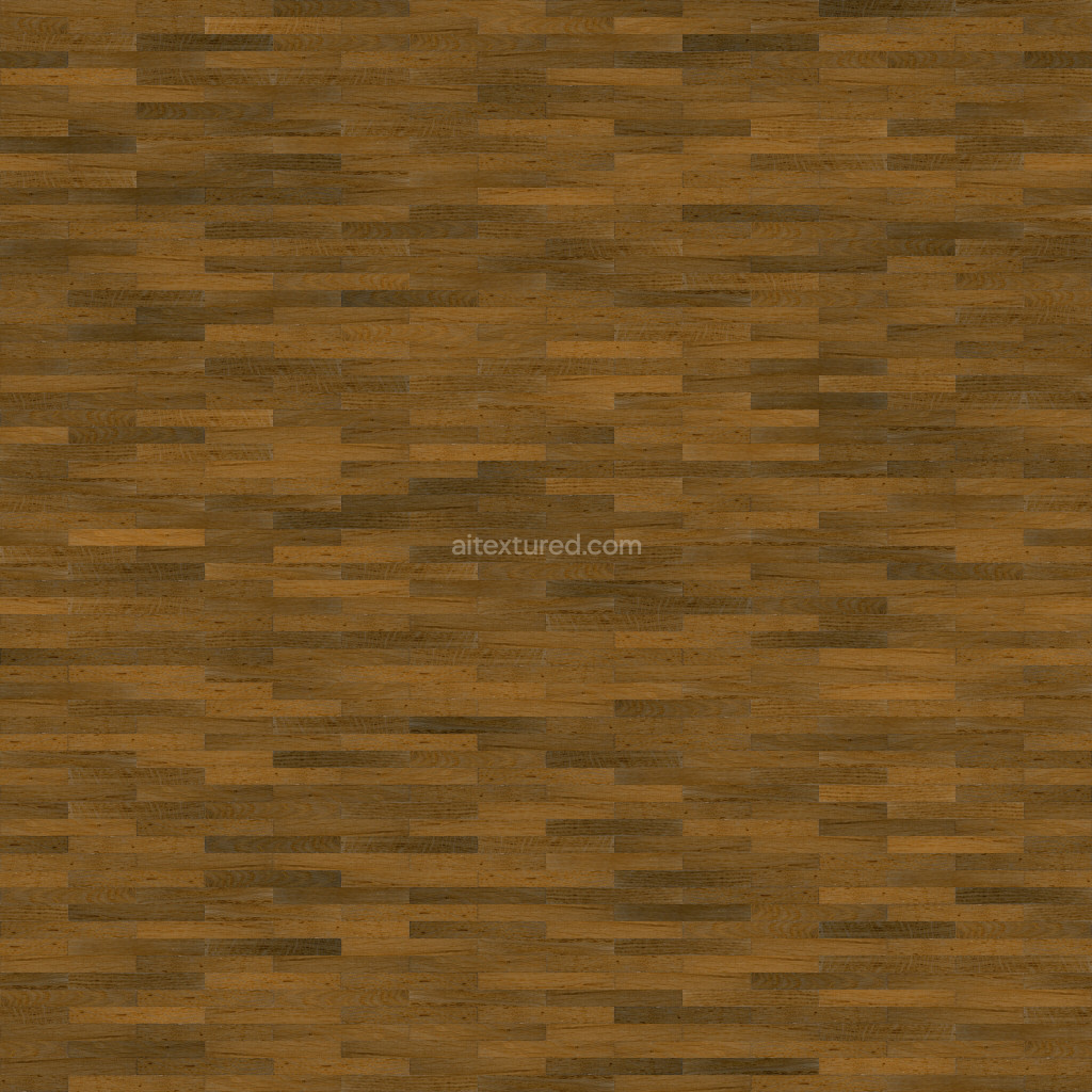 Seamless wood floor PBR texture with realistic grain and color