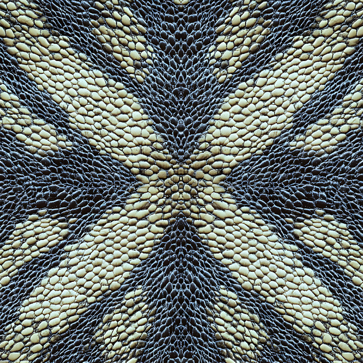 Reptilian Skin With Detailed Scales And Organic Pattern seamless PBR texture preview