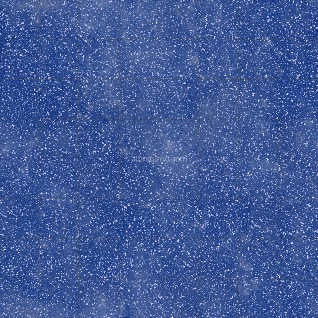 Seamless PBR tiles texture in blue color