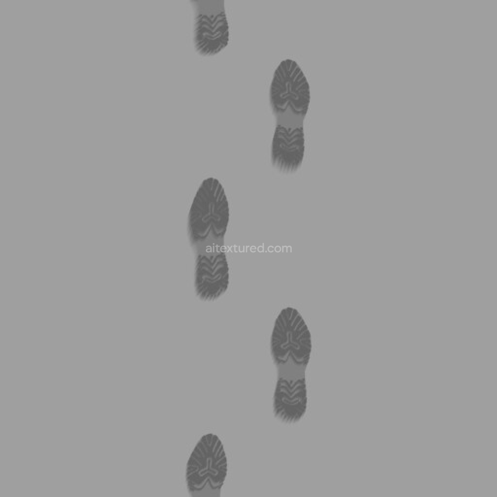 Seamless footsteps PBR texture for realistic environments