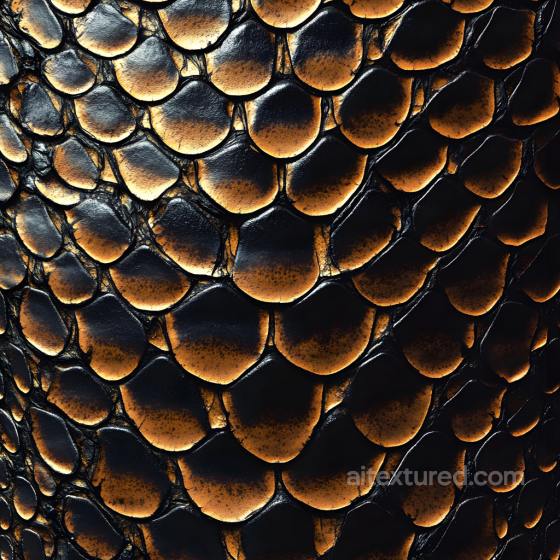 Reptilian Skin PBR Texture Featuring Glossy, Layered Scales Skin texture preview