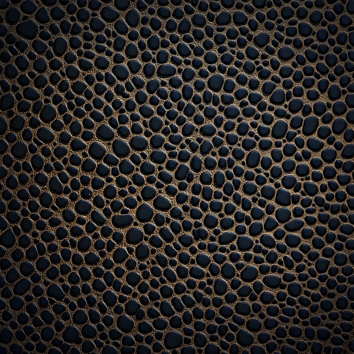 Detailed Black Reptilian Skin with Scaly Pattern seamless PBR texture preview