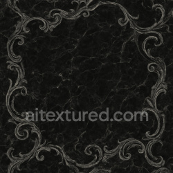 seamless Ornate Black Marble Texture Seamless 1024X1024 texture 1024x1024 free download PBR