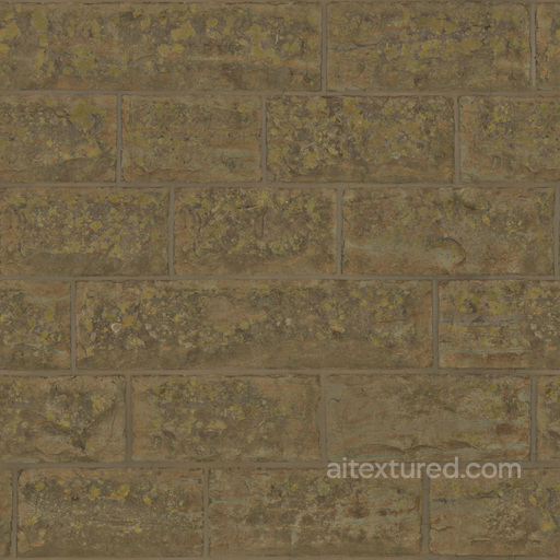 Mossy Sandstone - Wall Mosscovered Mossy Sandstone Rough Weathered seamless Concrete PBR texture