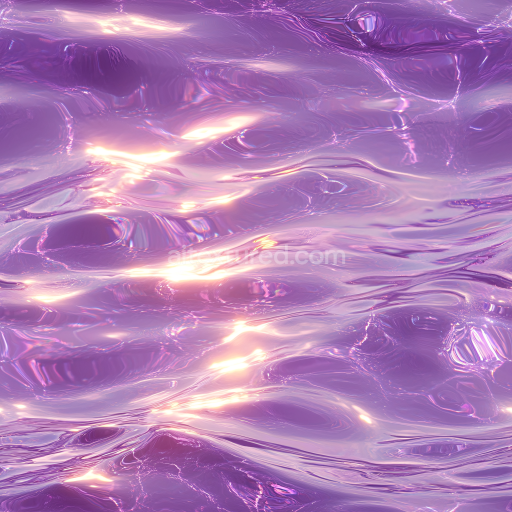 Seamless 3D PBR Stylized Purple Iridescent Water Texture with Flowing Surface Details
