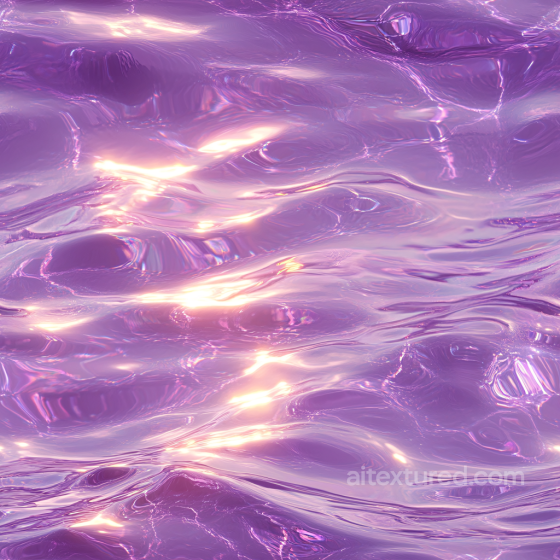 Stylized Purple Iridescent Water Texture with Flowing Surface Details Water texture preview