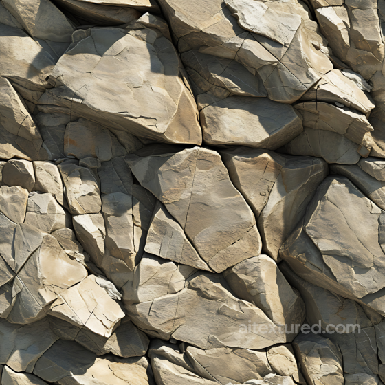 Cracked Cliff Rock Wall Texture in Warm Beige Tones Stone texture preview