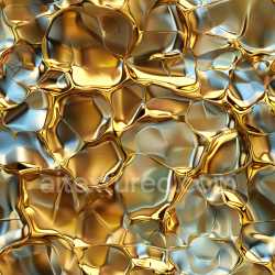 seamless Seamless 3D PBR Texture Featuring Glossy Organic Gold and Blue Abstract Forms texture 8k free download PBR
