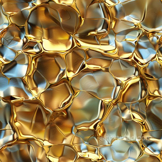 Featuring Glossy Organic Gold and Blue Abstract Forms Glossy texture preview