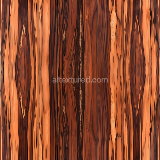 Preview — Seamless 3D PBR Texture of Exotic Wood Planks with Rich Grain Patterns