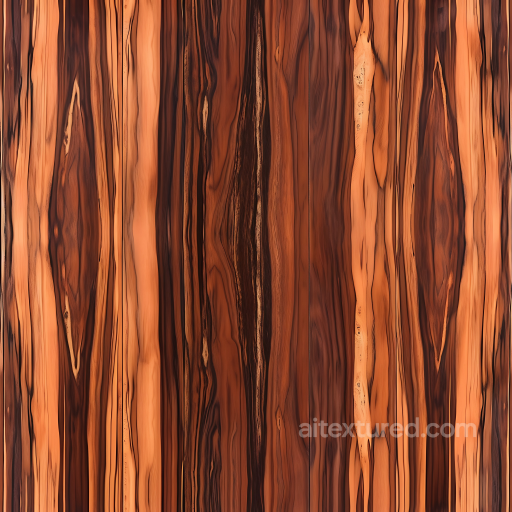 Exotic Wood Planks Seamless Texture with Rich Grain Patterns seamless Wood PBR texture