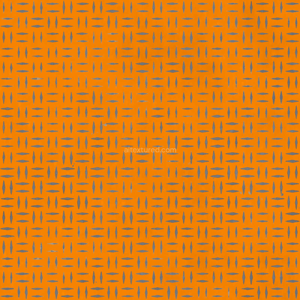 Seamless diamond plate PBR texture in orange