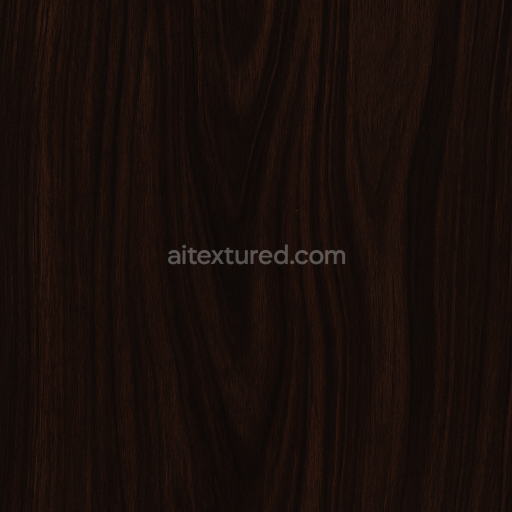 Seamless 3d texture pbr 8k ebony wood with polished surface and fine grain detail