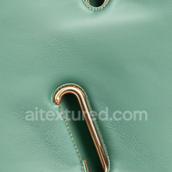 seamless Seamless 3D PBR Smooth Mint Green Leather Texture with Subtle Grain and Stitching texture 8k free download PBR