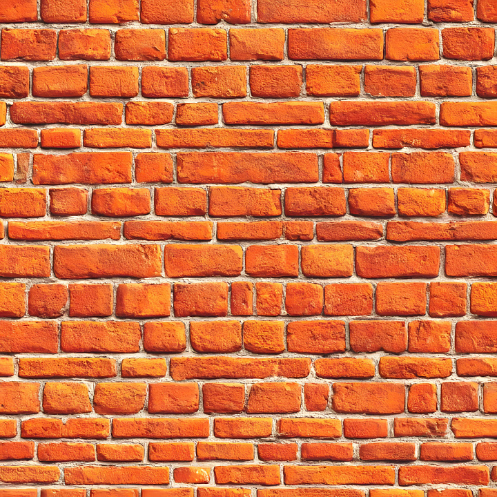 Cracked Red Brick Wall with Natural Mortar Detailing seamless PBR texture preview