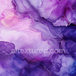 seamless Seamless 3D Alcohol Ink PBR Texture Featuring Elegant Purple and Violet Fluid Marbling with Gold Veins texture 8k free download PBR