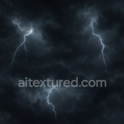 seamless Seamless 8k PBR 3d texture of stormy sky with thunderstorm clouds and lightning effects texture 8k free download PBR