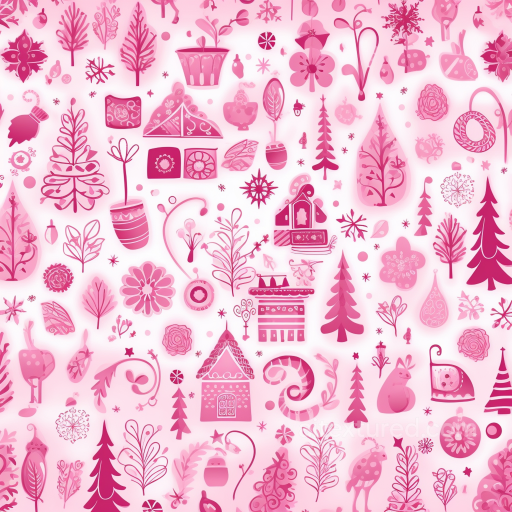 All Christmas Digital paper Texture of Pink Christmas Digital Paper Pattern seamless All Christmas Digital paper PBR texture