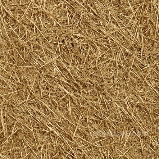 Coarse Straw Bale Seamless Texture seamless Hay-straw PBR texture
