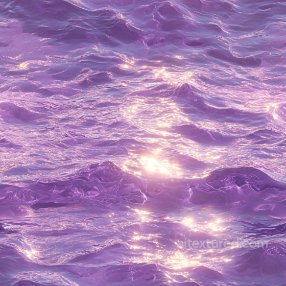 Water PBR Texture with Stylized Purple Ocean Waves and Reflective Highlights Water texture preview