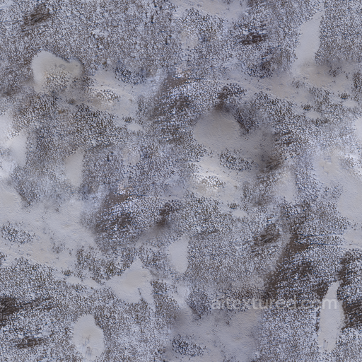 Aerial Snow Field seamless Snow-ice PBR texture