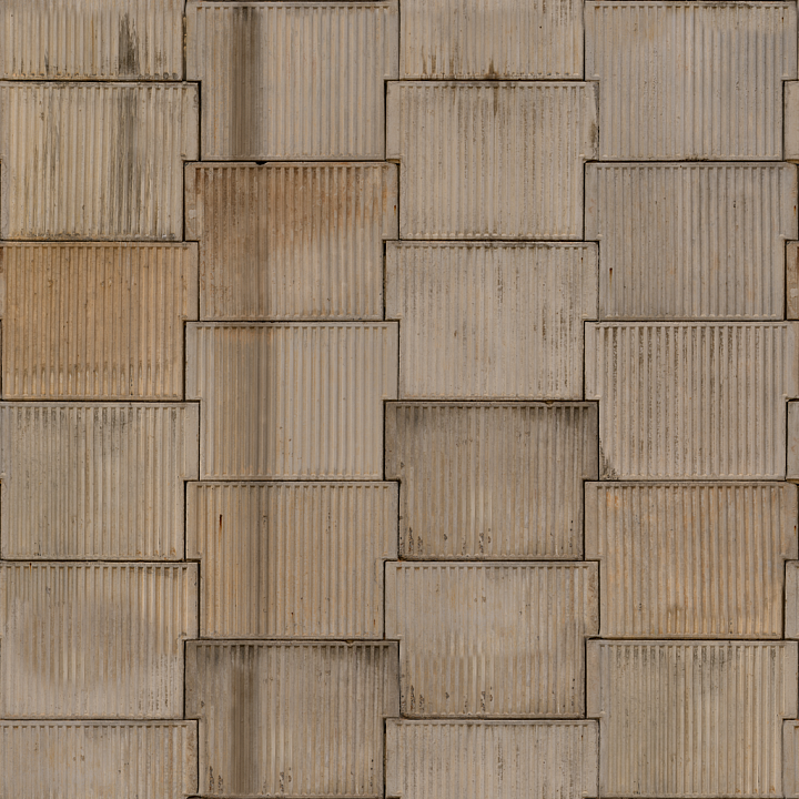 Weathered Wall Concrete - Concrete Panels Rough Weathered Wall seamless PBR texture preview