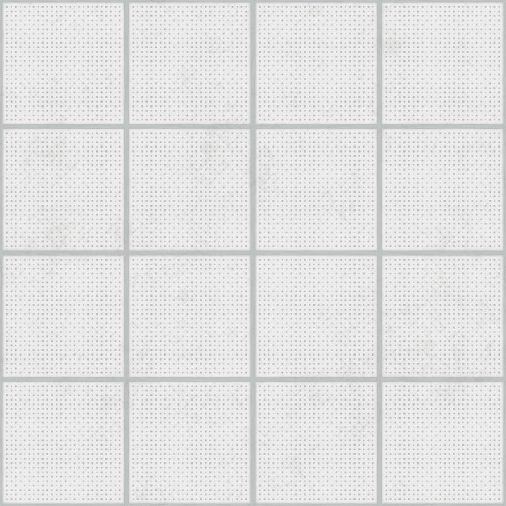 Perforated Ceiling Panels with Metal Strips seamless PBR texture preview