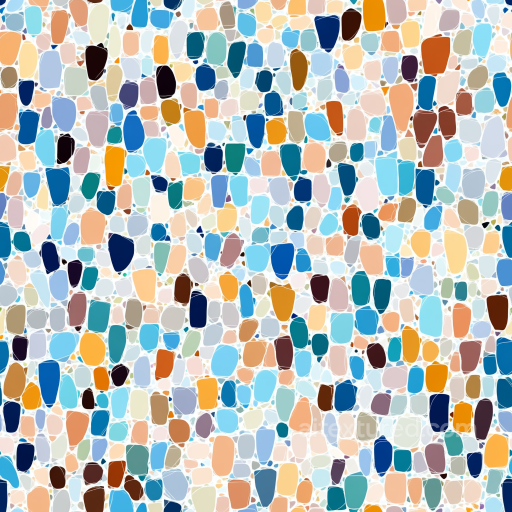 Mosaic PBR Texture Featuring Colorful Irregular Stone Chips seamless Mosaic PBR texture
